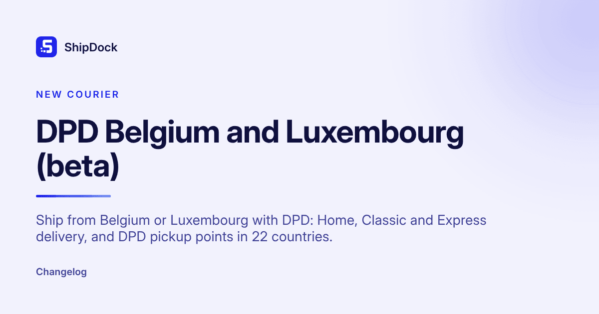 DPD Belgium and Luxembourg (beta)