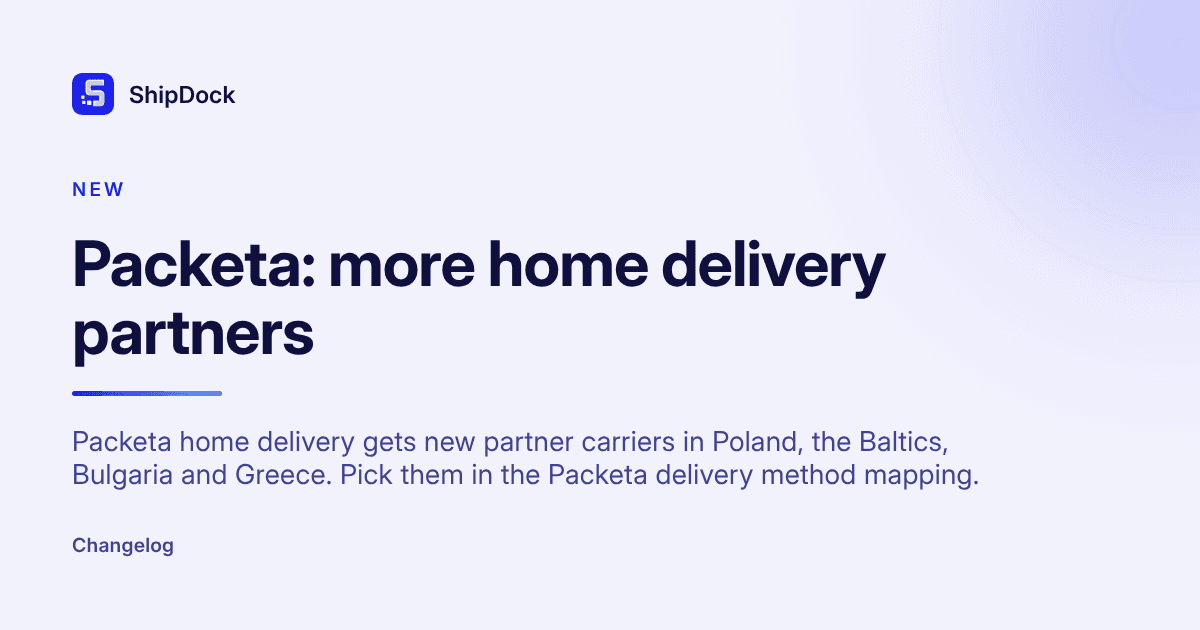 Packeta: more home delivery partners